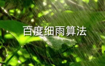 百度細(xì)雨算法的更新究竟影響了哪部分人？