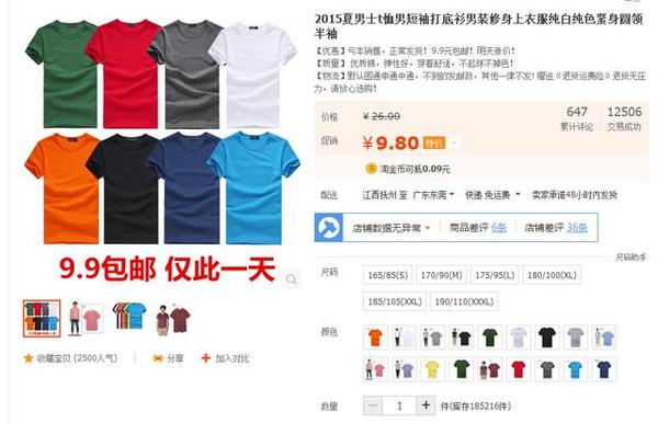 揭秘淘寶天貓做九塊九包郵活動(dòng)是如何賺錢(qián)的!