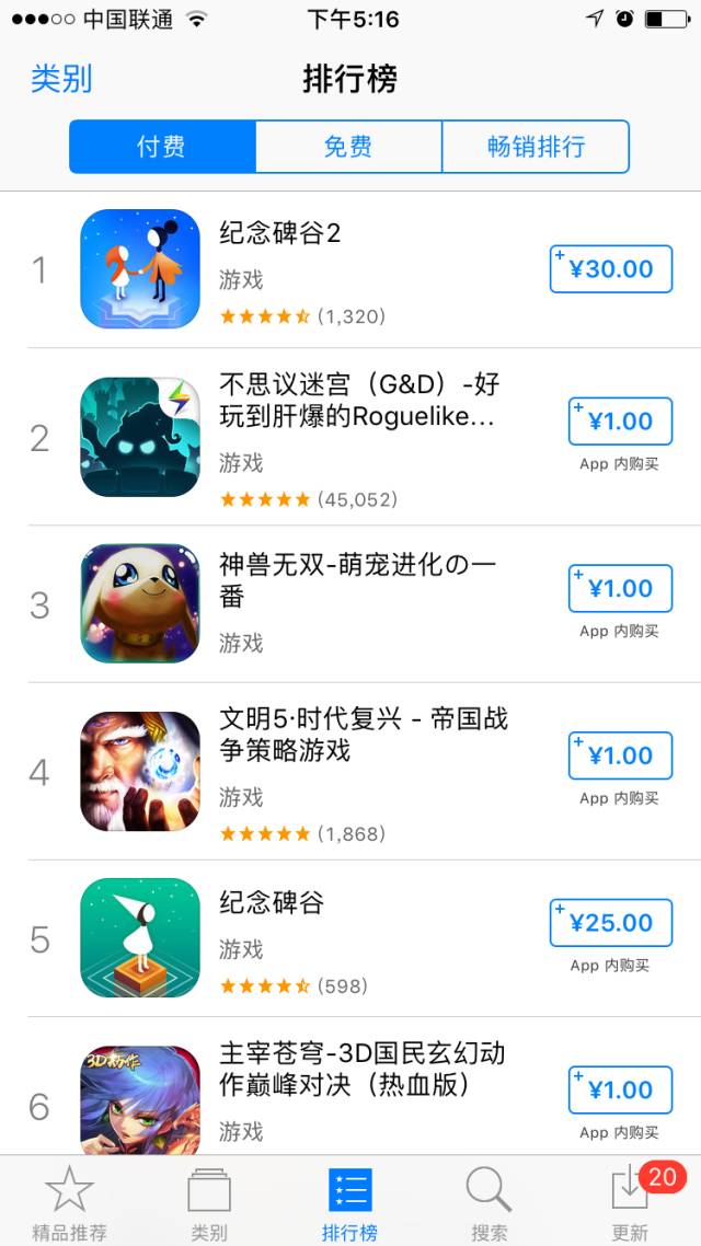 《紀念碑谷2》上線一天沖至App Store付費榜第一，它能續(xù)寫傳奇么？